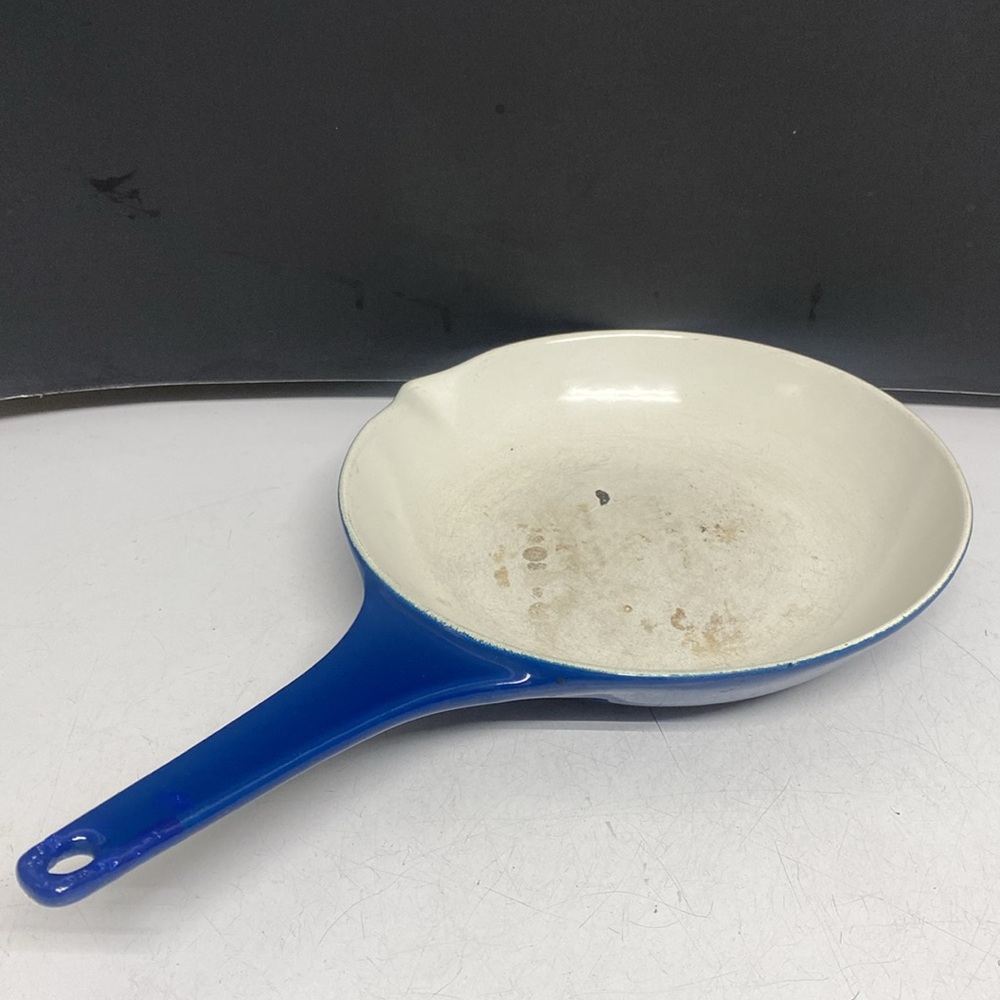 Copco Sauté Pan 8" Pan Skillet Cast Iron Enamel Michael Lax Denmark Blue 109E